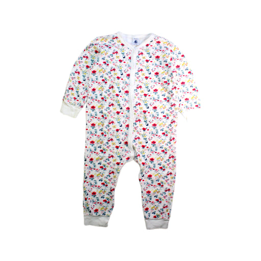 A White Onesies from Petit Bateau in size 3T for girl. (Front View)