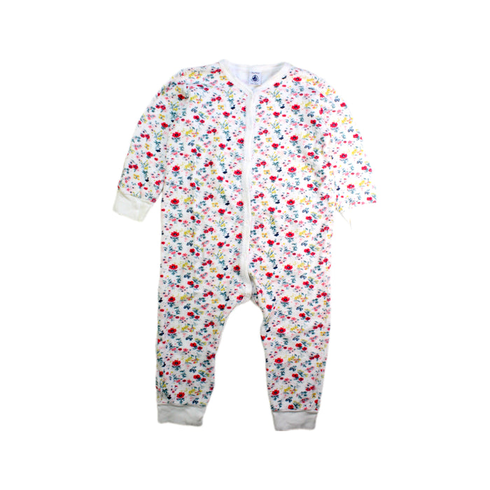 A White Onesies from Petit Bateau in size 3T for girl. (Front View)