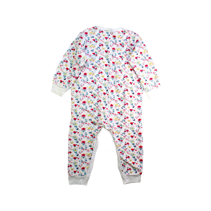 A White Onesies from Petit Bateau in size 3T for girl. (Back View)