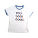 A White Short Sleeve T Shirts from Chateau de Sable in size 4T for boy. (Front View)
