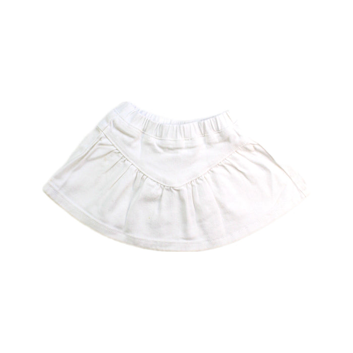 A White Short Skirts from Seed in size 2T for girl. (Front View)