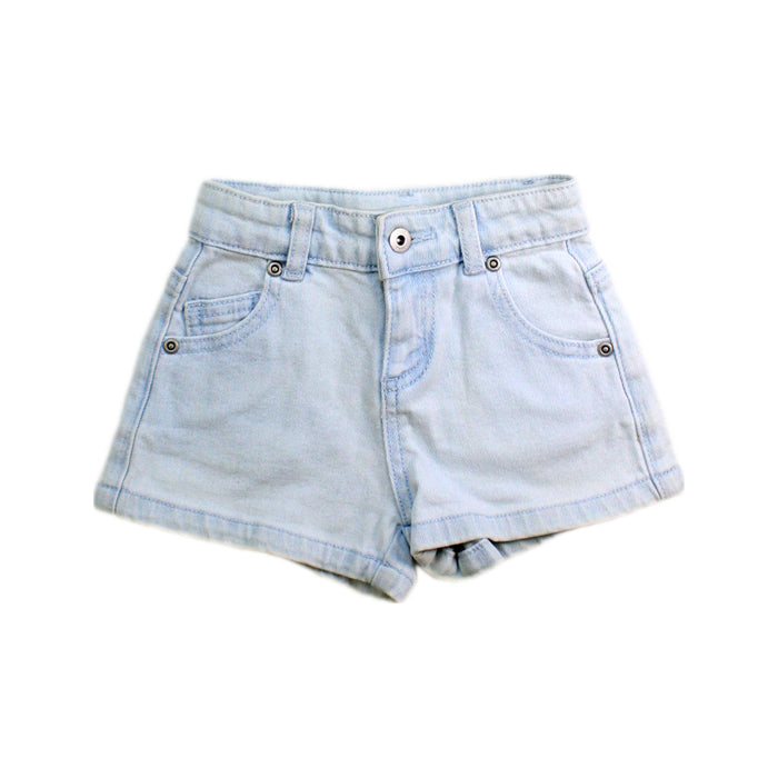 A Blue Shorts from Seed in size 2T for girl. (Front View)