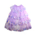 A Purple Capes & Ponchos from Seed in size 4T for girl. (Back View)