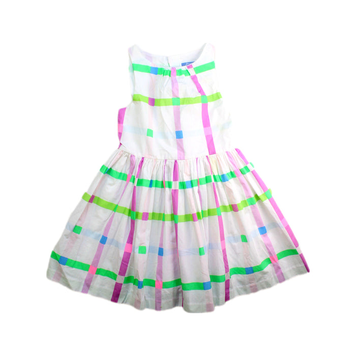 A White Sleeveless Dresses from Jacadi in size 4T for girl. (Front View)