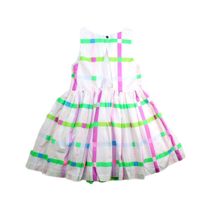 A White Sleeveless Dresses from Jacadi in size 4T for girl. (Back View)