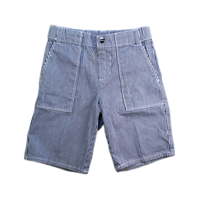 A Blue Shorts from Jacadi in size 4T for boy. (Front View)