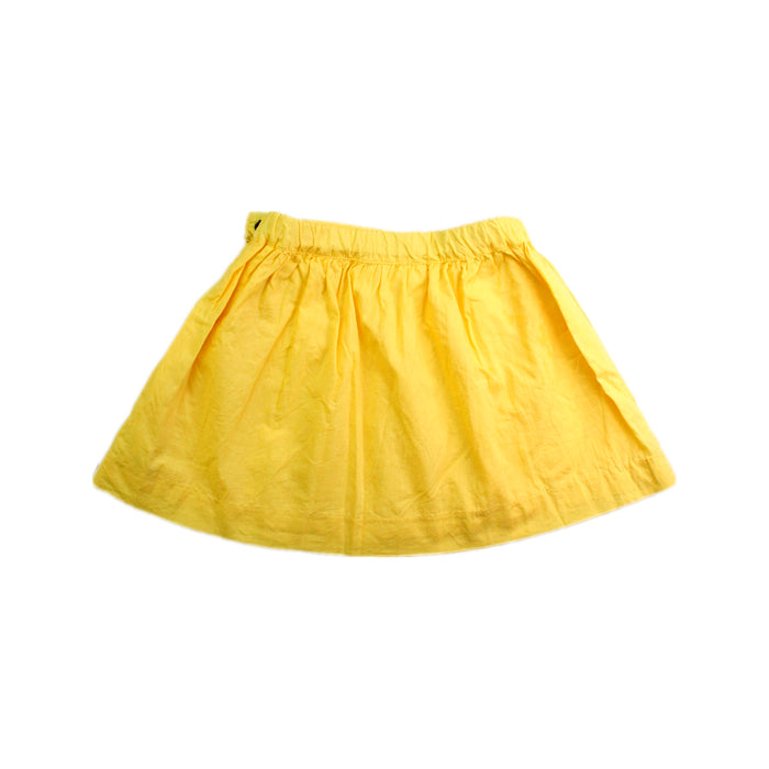 A Yellow Mid Skirts from Chateau de Sable in size 3T for girl. (Back View)