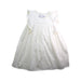 A White Sleeveless Dresses from Petit Bateau in size 4T for girl. (Front View)