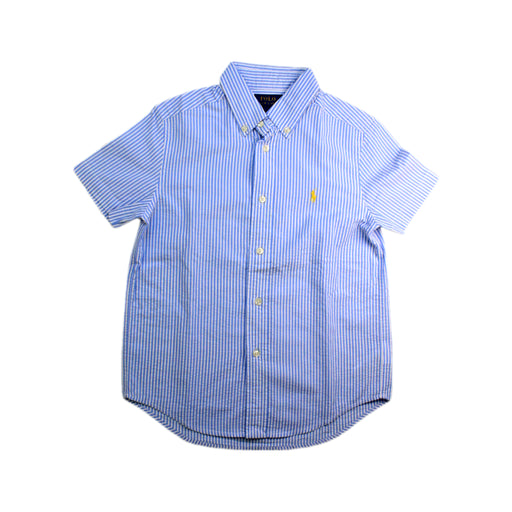 A Blue Short Sleeve Shirts from Polo Ralph Lauren in size 6T for boy. (Front View)
