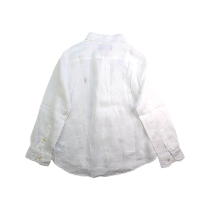 A White Long Sleeve Shirts from Polo Ralph Lauren in size 5T for boy. (Back View)