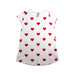 A Red Short Sleeve Dresses from Petit Bateau in size 4T for girl. (Front View)