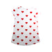 A Red Short Sleeve Dresses from Petit Bateau in size 4T for girl. (Back View)