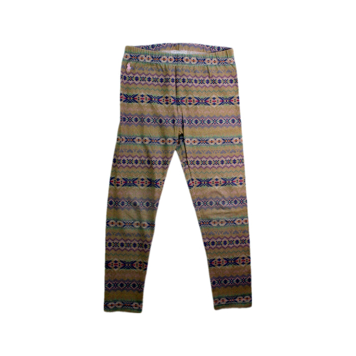 A Multicolour Leggings from Polo Ralph Lauren in size 5T for girl. (Front View)