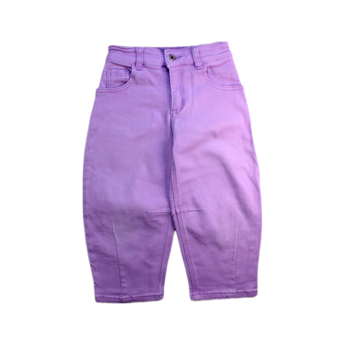 A Purple Casual Pants from Seed in size 4T for girl. (Front View)