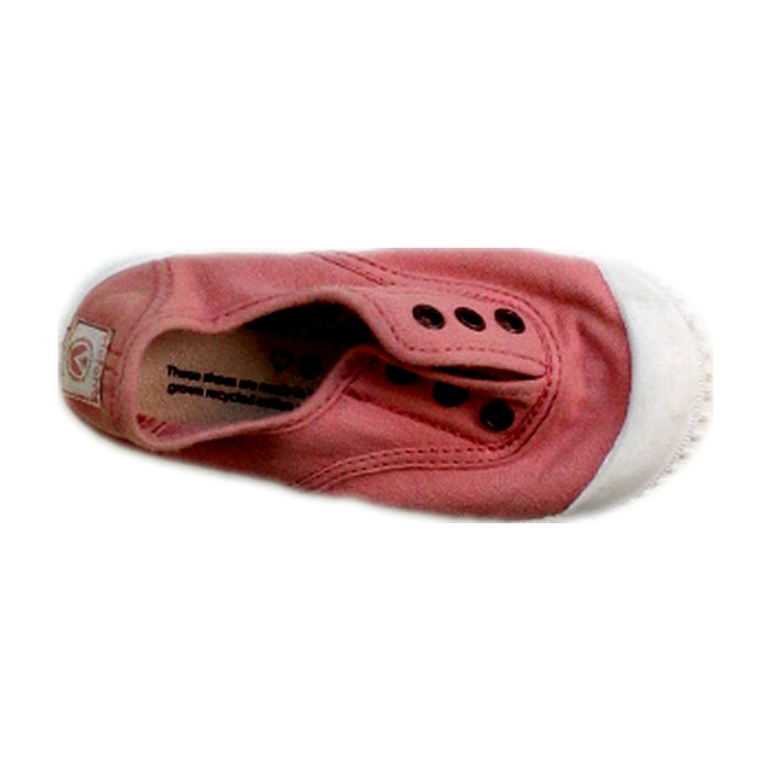 A Pink Slip Ons from Victoria in size 3T for girl. (Front View)