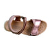 A Pink Sandals from Geox in size 6T for girl. (Front View)