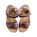 A Pink Sandals from Geox in size 6T for girl. (Back View)