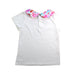 A White Short Sleeve Tops from Jacadi in size 4T for girl. (Back View)
