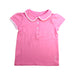 A Pink Short Sleeve Polos from Jacadi in size 4T for girl. (Front View)
