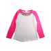 A Pink Long Sleeve Tops from Crewcuts in size 6T for girl. (Front View)