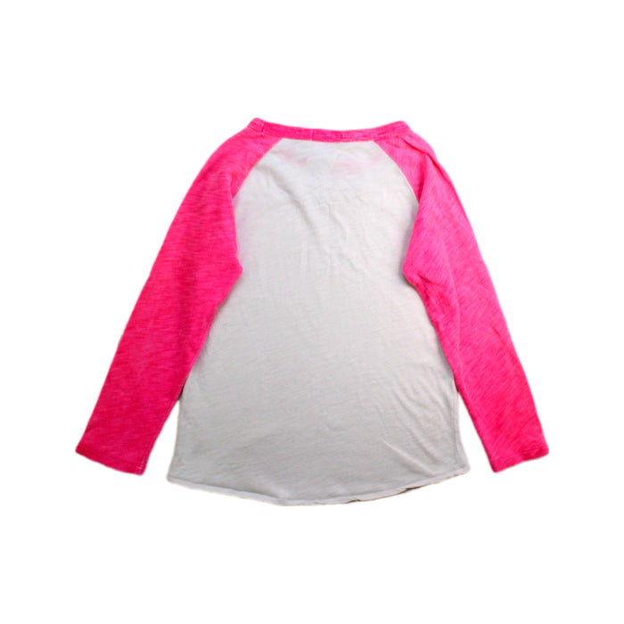 A Pink Long Sleeve Tops from Crewcuts in size 6T for girl. (Back View)