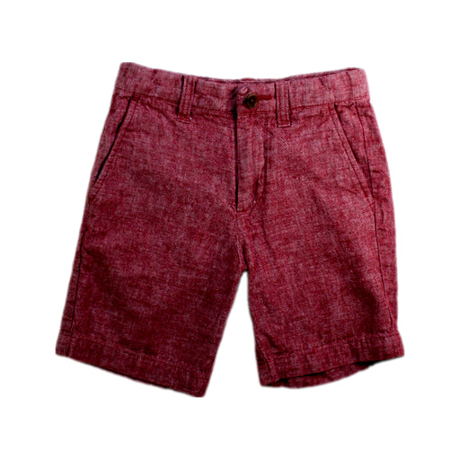 A Burgundy Shorts from Crewcuts in size 5T for boy. (Front View)