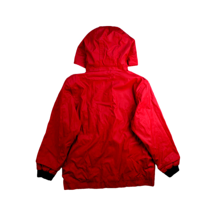 A Red Rain Jackets from Petit Bateau in size 6T for neutral. (Back View)