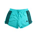 A Blue Shorts from Adidas in size 11Y for girl. (Front View)