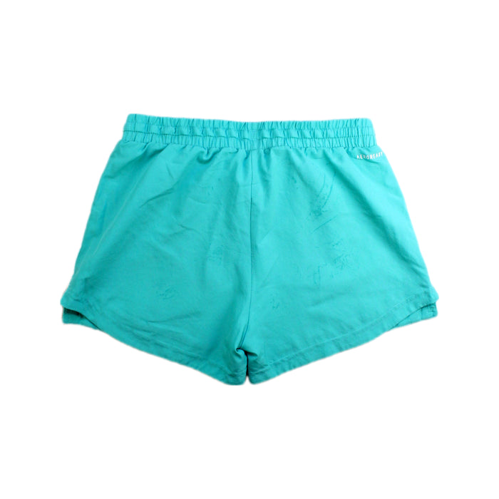 A Blue Shorts from Adidas in size 11Y for girl. (Back View)
