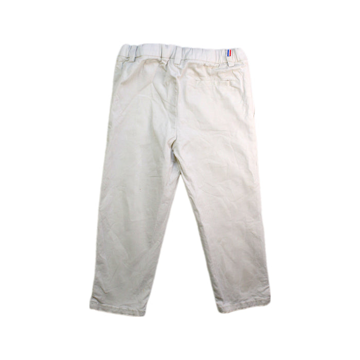 A White Casual Pants from Jacadi in size 3T for boy. (Back View)