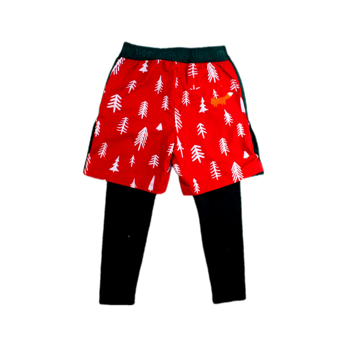 A Red Leggings Sets from Moody Tiger in size 4T for boy. (Back View)