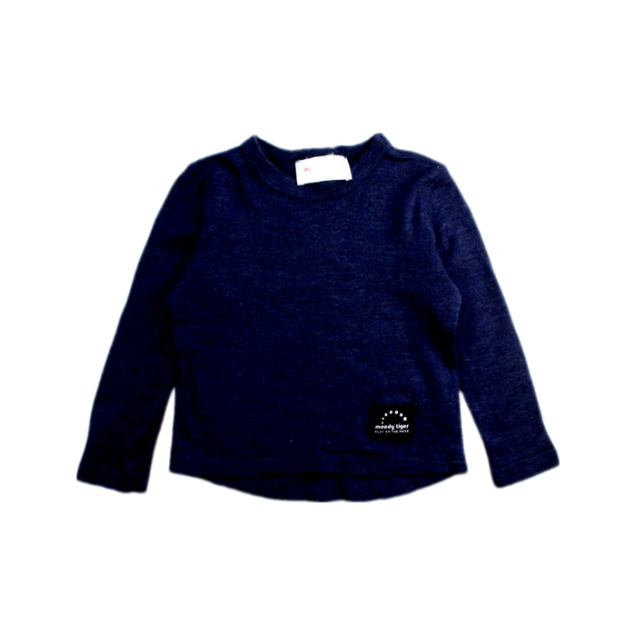 A Navy Long Sleeve Tops from Moody Tiger in size 2T for boy. (Front View)