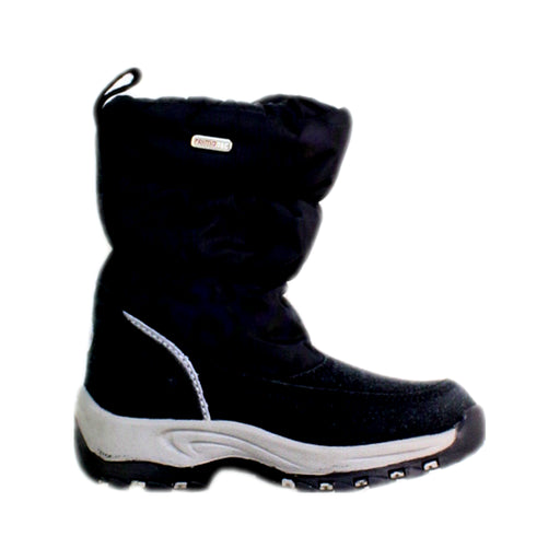 A Black Winter Boots from Reima in size 4T for neutral. (Front View)