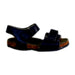 A Black Sandals from Jacadi in size 4T for neutral. (Front View)