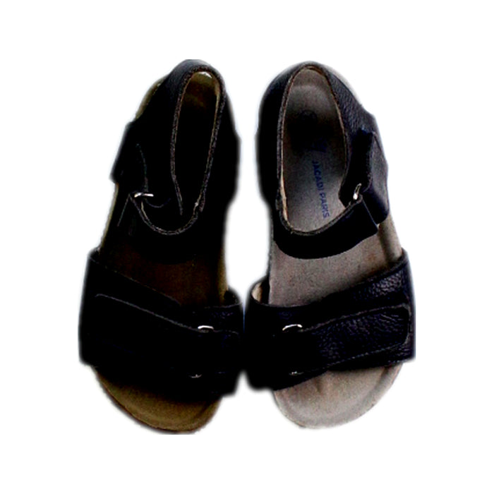 A Black Sandals from Jacadi in size 4T for neutral. (Back View)