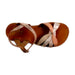 A Pink Sandals from Pom d’Api in size 7Y for girl. (Front View)