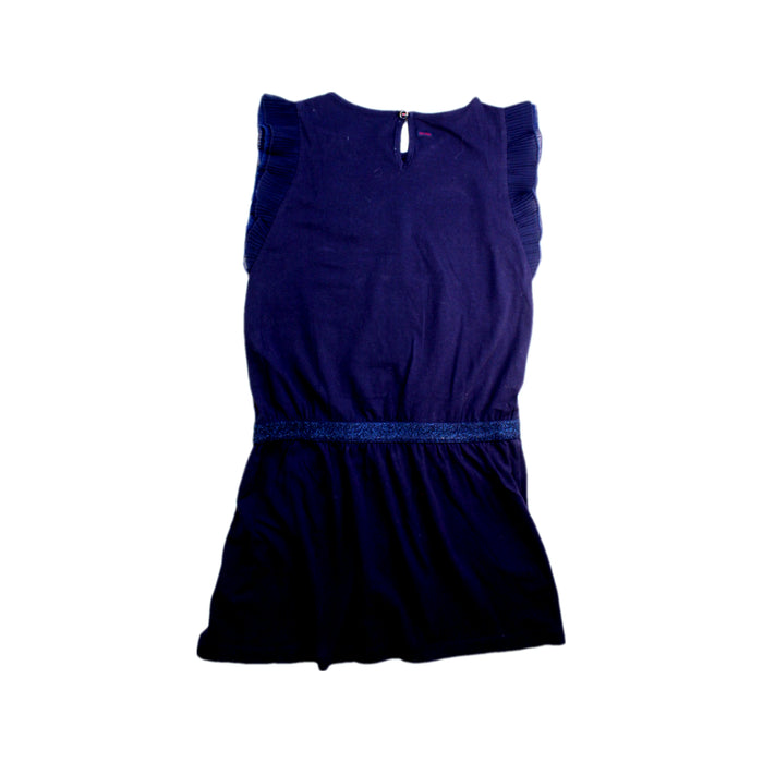 A Navy Sleeveless Dresses from Catimini in size 10Y for girl. (Back View)