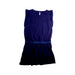 A Navy Sleeveless Dresses from Catimini in size 10Y for girl. (Back View)