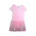A Pink Short Sleeve Dresses from Petit Bateau in size 10Y for girl. (Back View)