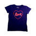 A Navy Short Sleeve T Shirts from Crewcuts in size 10Y for girl. (Front View)