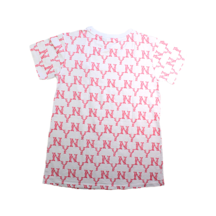 A Red Short Sleeve T Shirts from MLB in size 8Y for girl. (Back View)