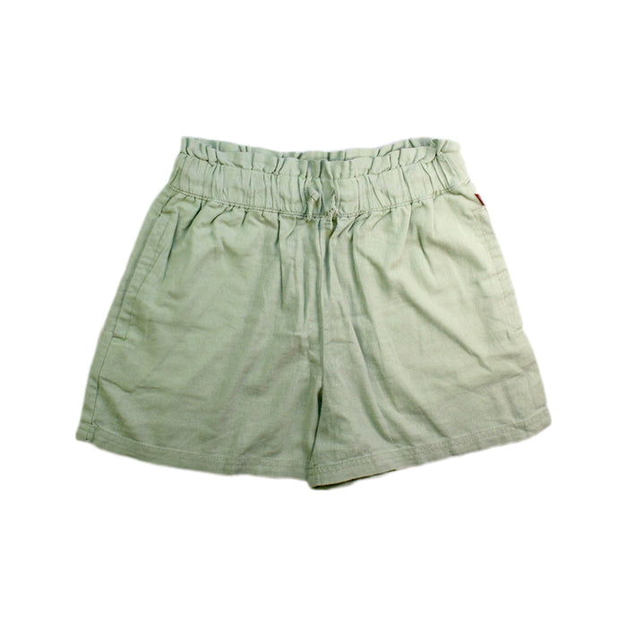 A Green Shorts from Levi's in size 12Y for girl. (Front View)