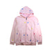A Pink Zippered Sweatshirts from Polo Ralph Lauren in size 10Y for girl. (Front View)