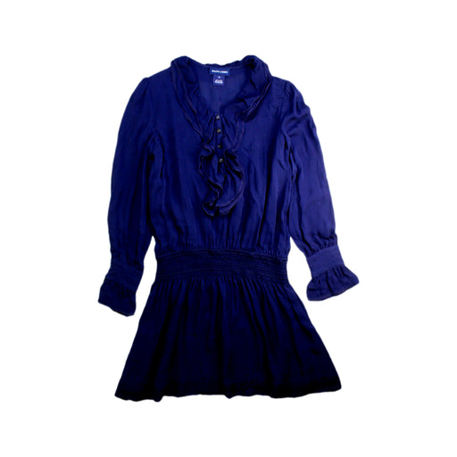 A Navy Long Sleeve Dresses from Ralph Lauren in size 10Y for girl. (Front View)