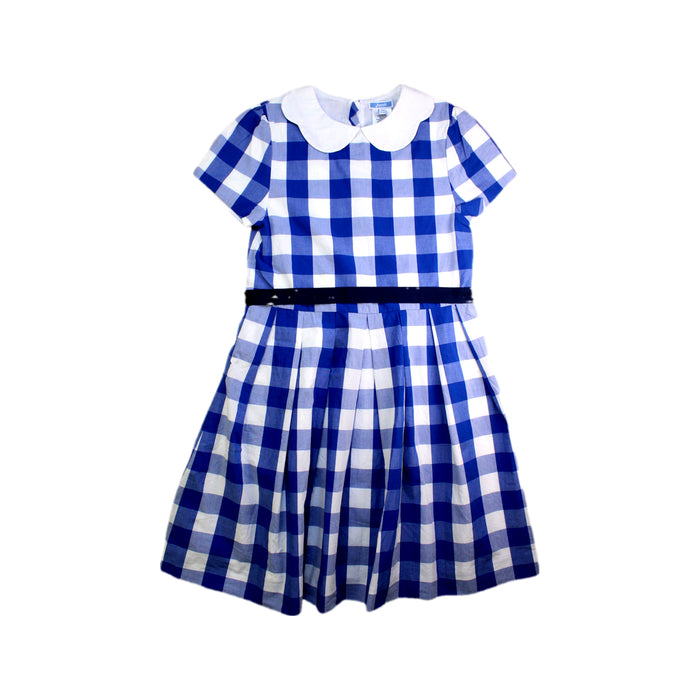 A Blue Short Sleeve Dresses from Jacadi in size 12Y for girl. (Front View)