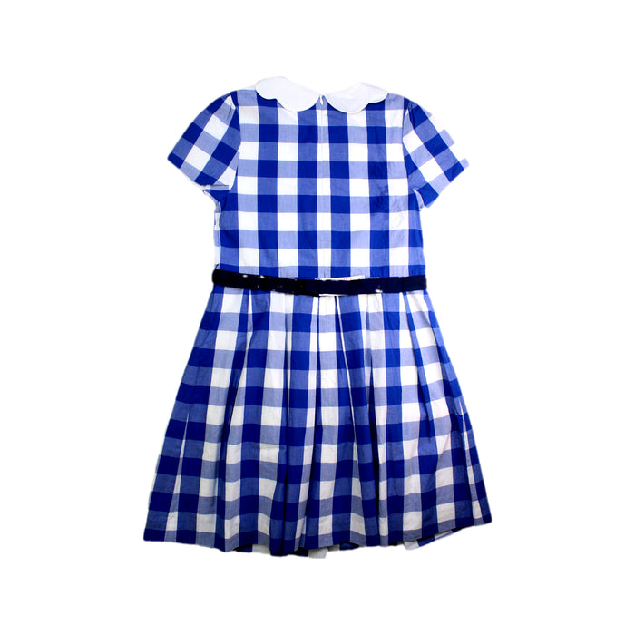 A Blue Short Sleeve Dresses from Jacadi in size 12Y for girl. (Back View)