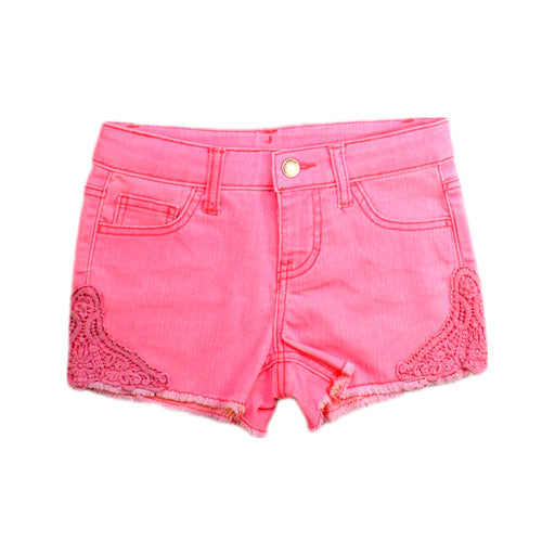A Pink Shorts from Cherokee in size 10Y for girl. (Front View)