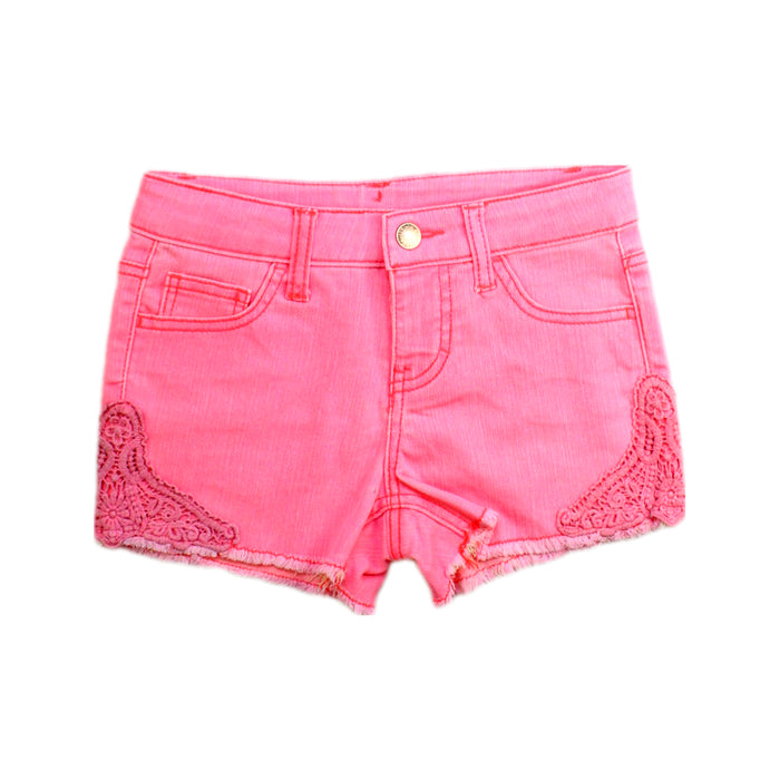 A Pink Shorts from Cherokee in size 10Y for girl. (Front View)