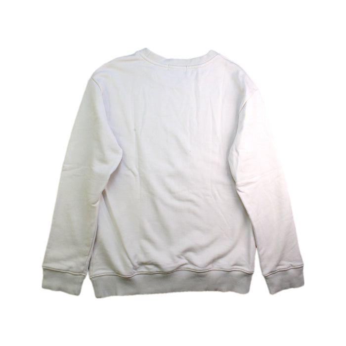 A White Crewneck Sweatshirts from Polo Ralph Lauren in size 8Y for girl. (Back View)