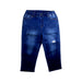 A Blue Jeans from Evisu in size 11Y for girl. (Front View)